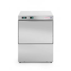 Фронтальная посудомоечная машина Hendi 231555 50x50 с дозатором ополаскивателя и сливным насосом