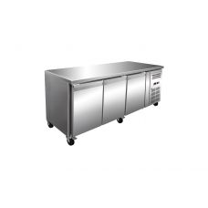 Морозильный стол HATA SNACKH3200BT S/S304 3-х дверный с бортом