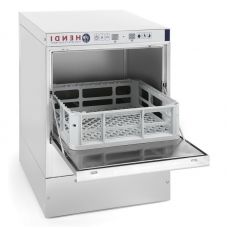 Фронтальна посудомийна машина Hendi 230268 з електронним управлінням 470x (H) 710