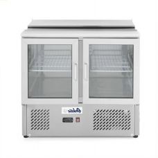 Холодильный стол Hendi 232743 застекленный 2-дверный с откидной крышкой