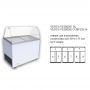 Морозильна вітрина 330л Crystal VENUS VETRINE CURVED 36 ECONOMY для м'якого морозива гнуте скло