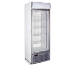Морозильный шкаф 420 л со стеклянной дверью Crystal CRFV 500 white