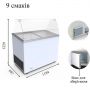 Морозильна вітрина 330 л для м'якого морозива Crystal VENUS VETRINE CURVED 36 гнуте скло
