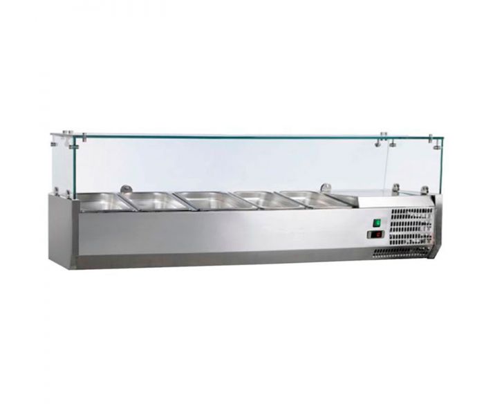 Вітрина саладетта GN 1/4-5 шт Gooder VRX1200/330