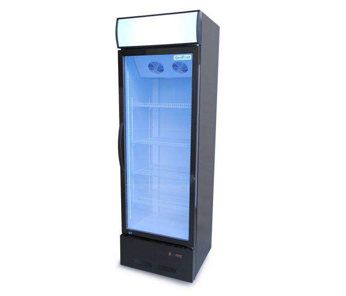 Шафа холодильна для напоїв 310 л GoodFood BC360BW2LEDCOL black-white