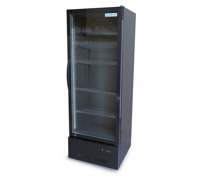 Шафа холодильна для напоїв 310 л GoodFood BC360NBB2LED black-black