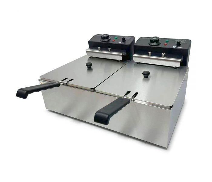 Фритюрница электрическая профессиональная 2x6 л GoodFood EF66 BLACK