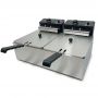 Фритюрница электрическая профессиональная 2x6 л GoodFood EF66 BLACK