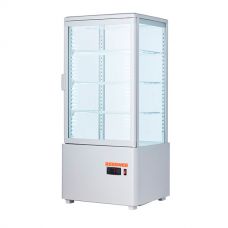 Шкаф-витрина холодильная 78 л EWT INOX RT78B white