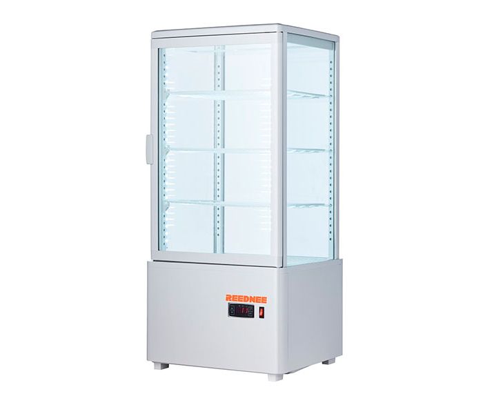Шкаф-витрина холодильная 78 л EWT INOX RT78B white