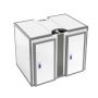 Холодильная камера SK Frost КХН-8,26 2900х1700х2240 c перегородкой 2 двери